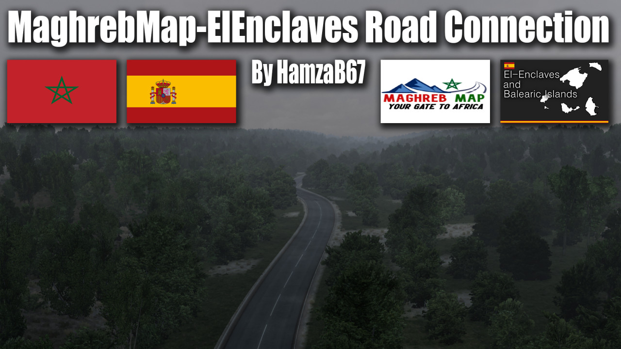 Maghreb Map -  El-Enclaves Road Connection