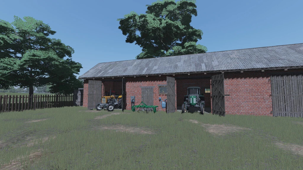 Brick Shed With Barn