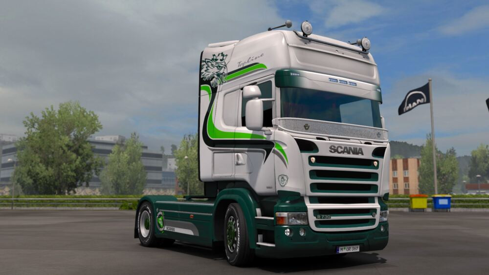 Green White Scania RJL Skin