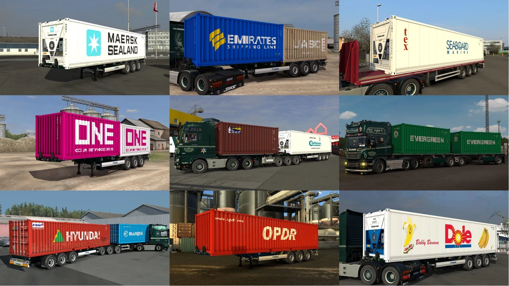 Scs Containers SCS Containers Skin Project v19.0 - ETS 2