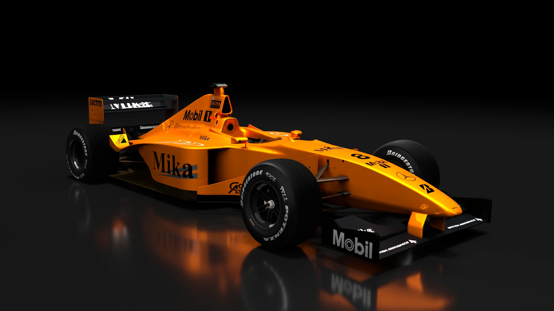 【超特価在庫】MODELER’S, McLaren MP4/13, MONACO GP,1/20, レジンキット,未組立 フォーミュラ