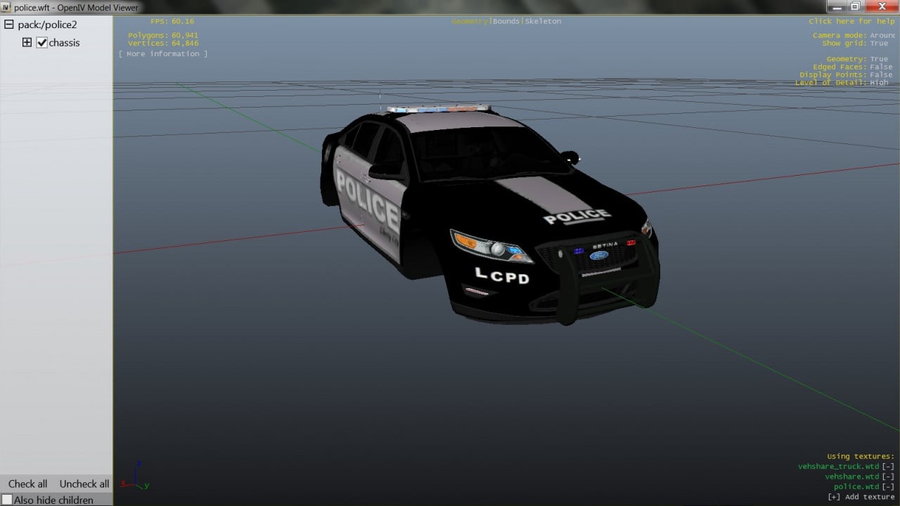 LCPD Black and Gray Theme for FPI Taurus and Explorer