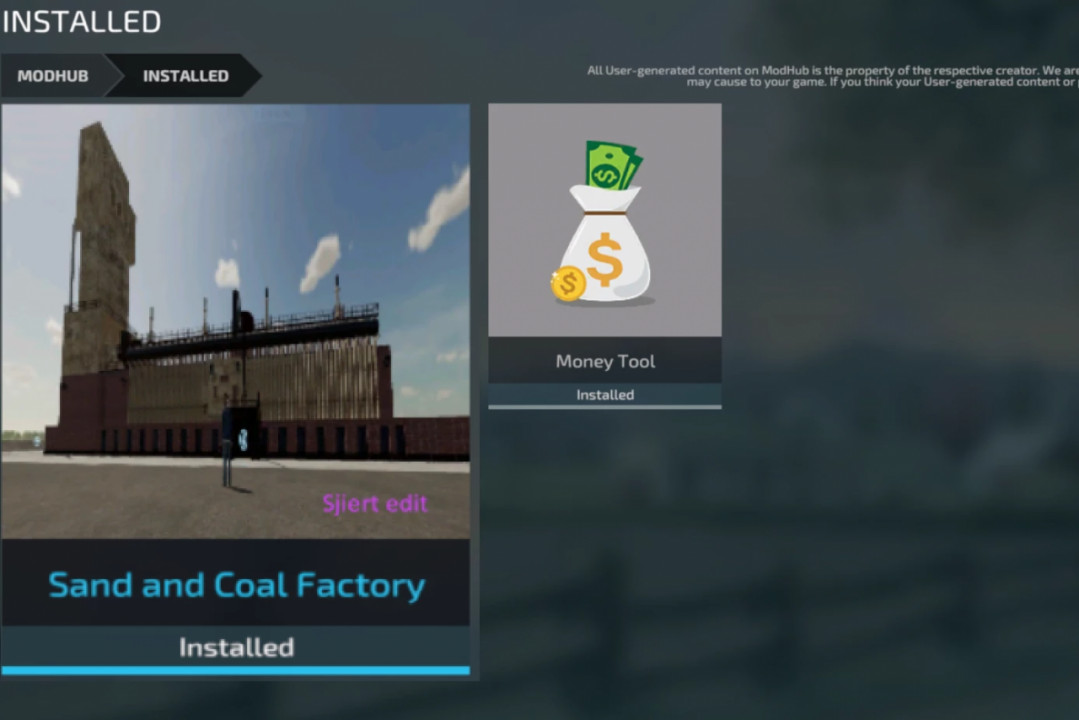 Coal and sand factory