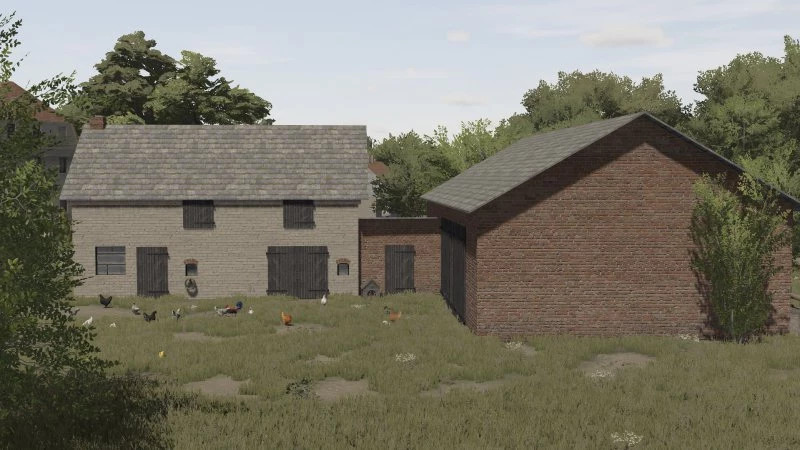 Old Building With a Chicken Coop