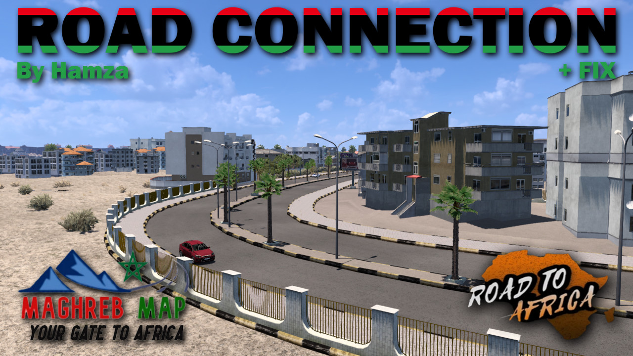 Maghreb Map-Road to Africa Road Connection + Fix