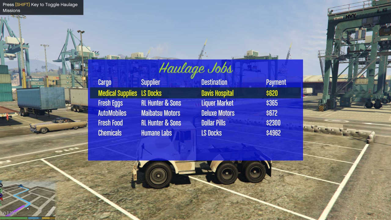 Haulage Missions