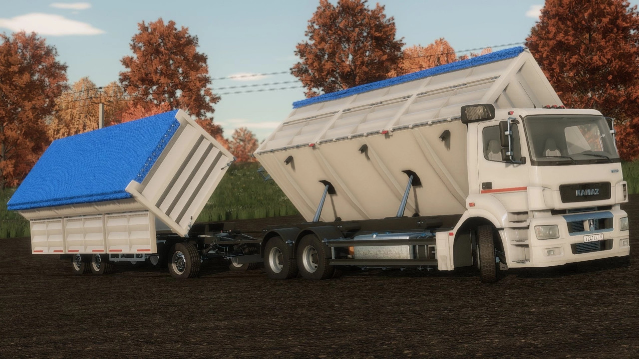 Kamaz-5490 tandem & Prisep trailer