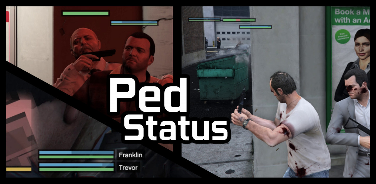 Ped Status - Health and Armor Display