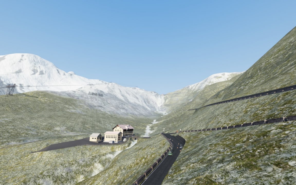 Alpine pass (Stelvio)