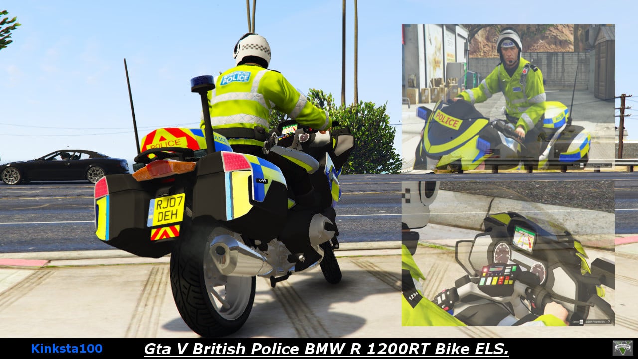 British Police BMW R 1200RT Bike ELS