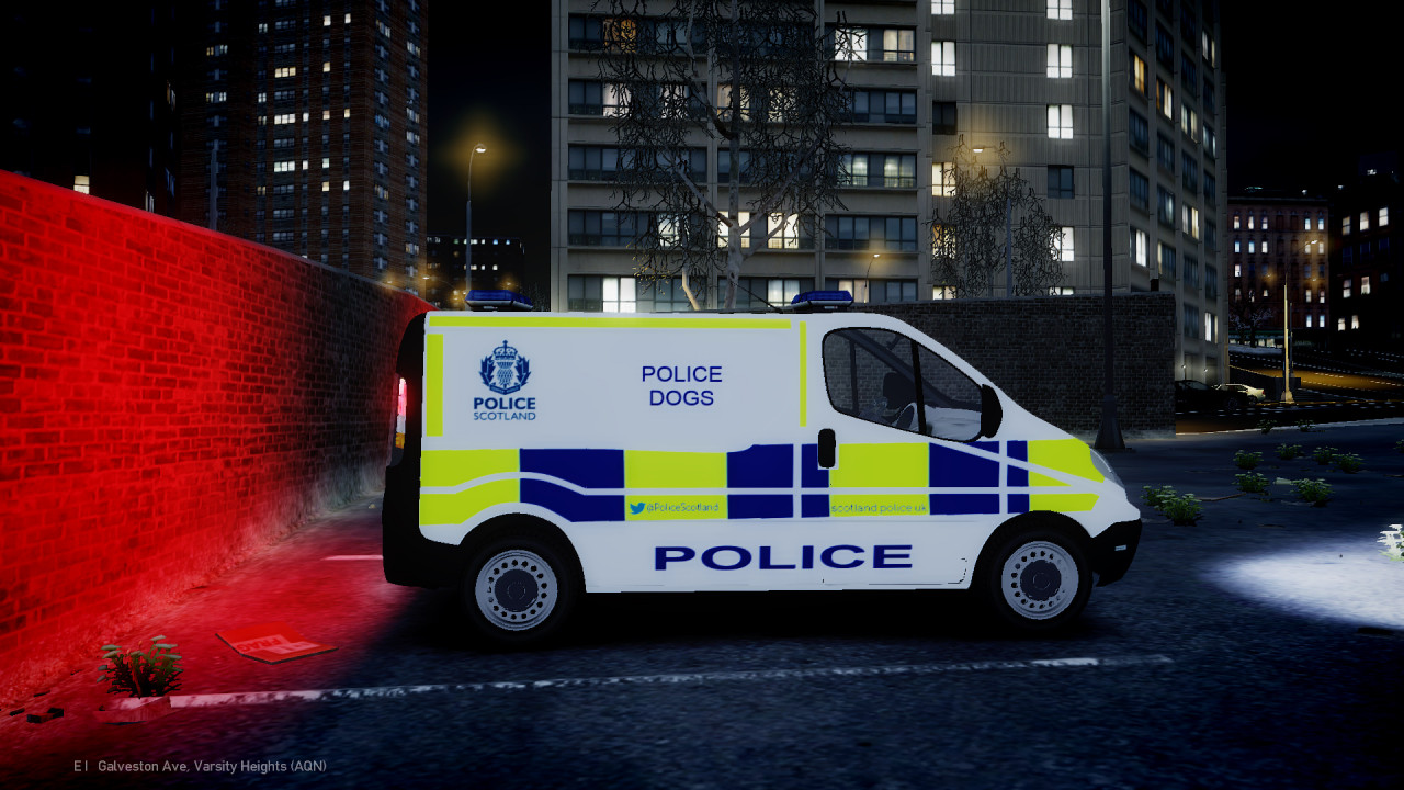 Police Scotland Vauxhall Vivaro Dog Section Skin