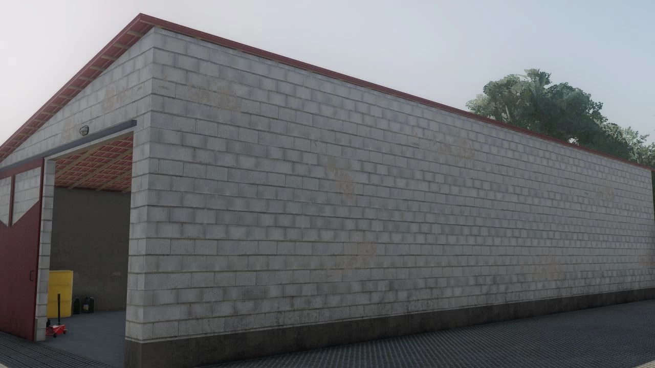 Concrete Block Garage