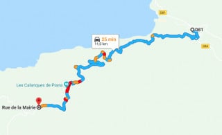 TOUR DE CORSE "Porto-Piana" 10km