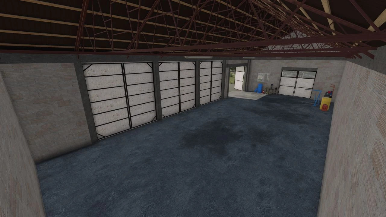 Modern Garage With Workshop