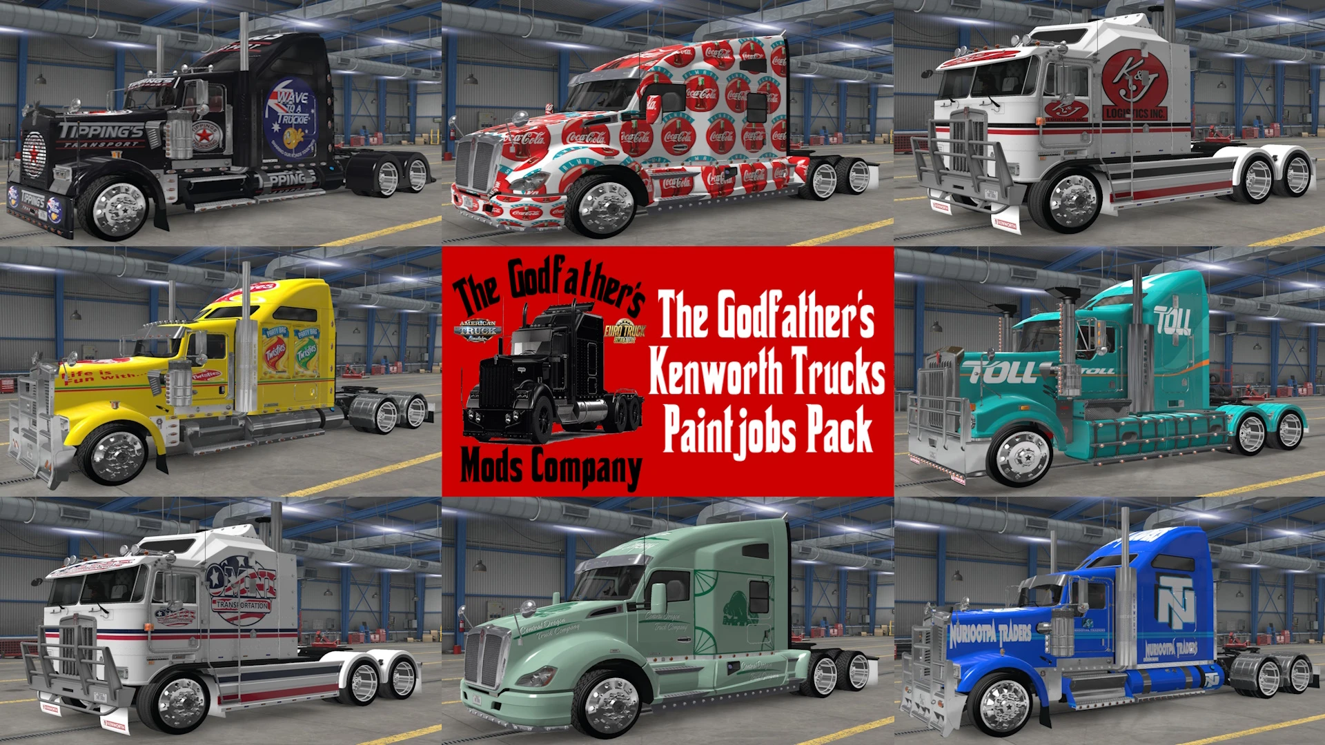 The Godfather's Kenworth Trucks Skins Pack 2.0 - ATS