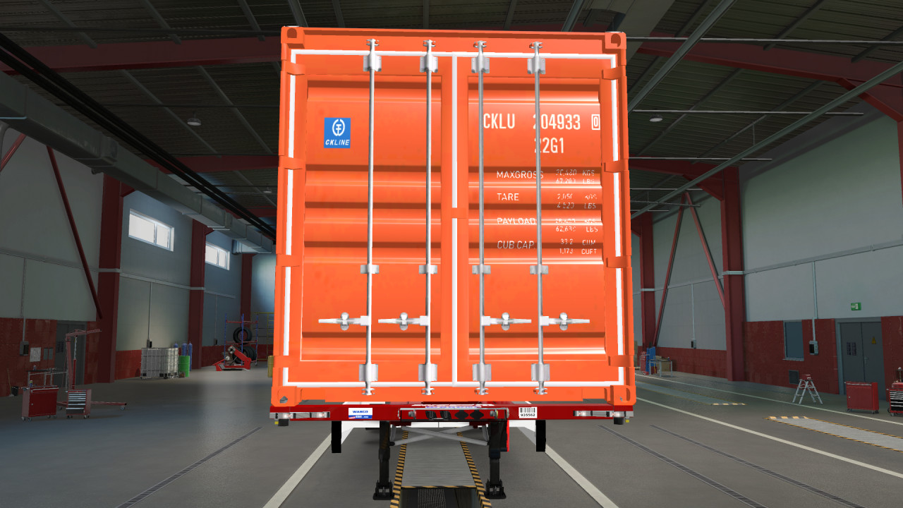 Krone Container Trailer with Korean Specifications