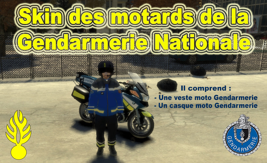 Skin des motards de la Gendarmerie Nationale