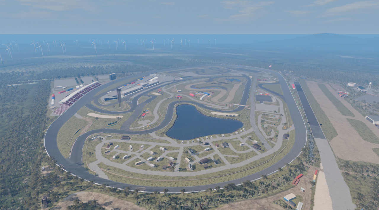 Mod Map Lonestar Speedway USA For Beamng Drive