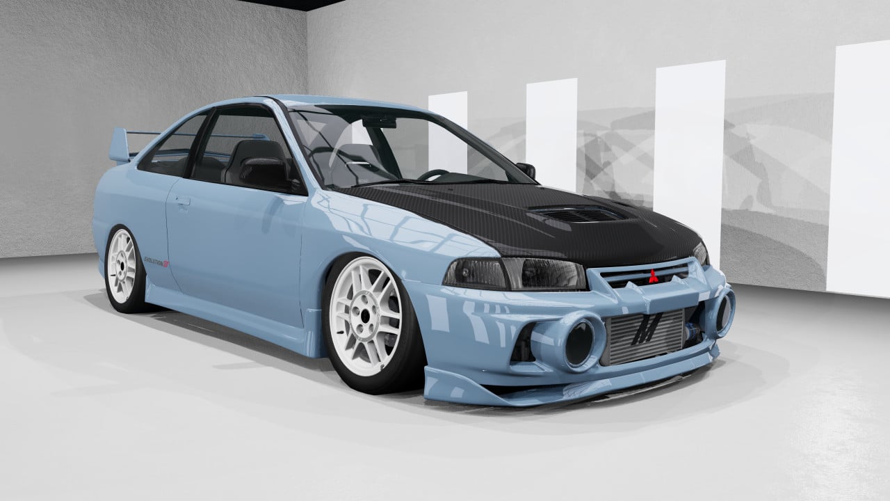 Mitsubishi Mirage with EVO IV Front