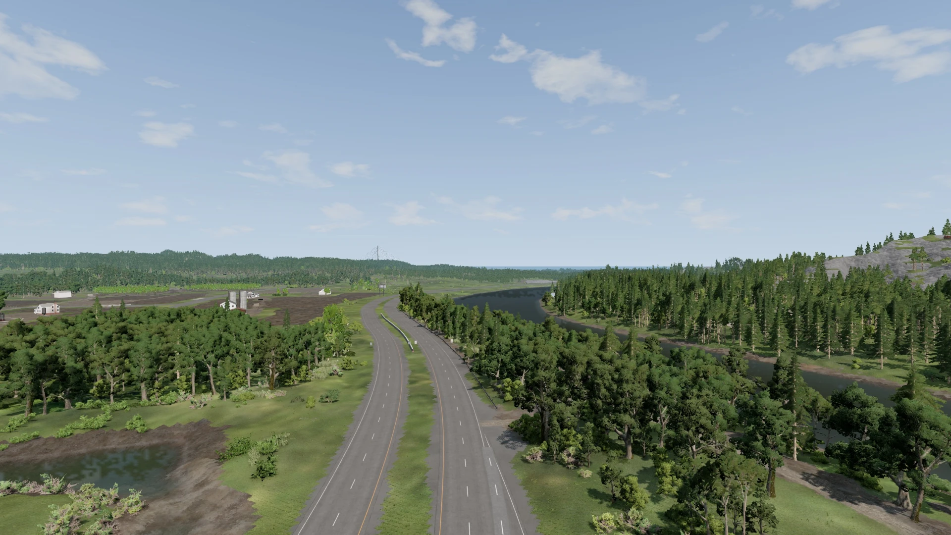 Mod Map River Highway Update For Beamng Drive 0.32.x - BeamNG.drive