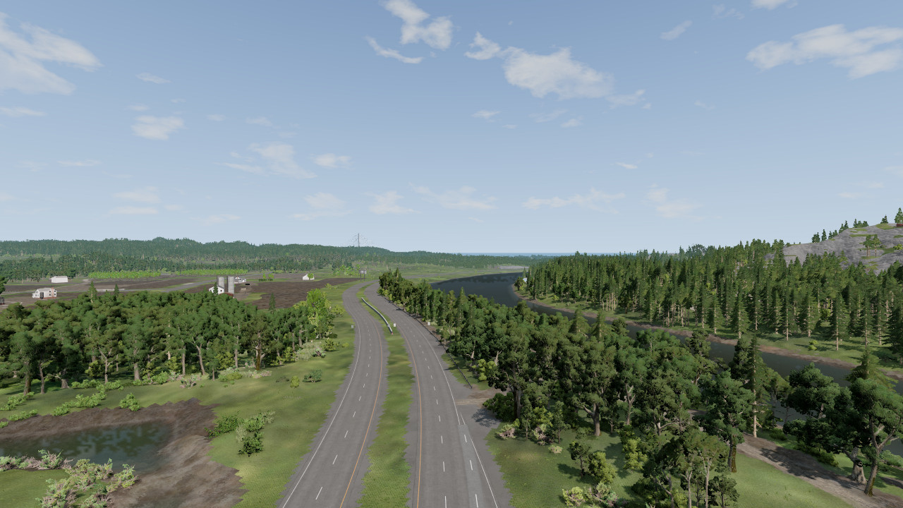 Mod Map River Highway Update For Beamng Drive