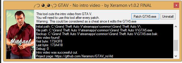 GTAV No Intro Video Patch