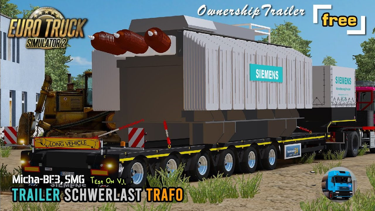 Schwerlast Siemens Trafo Trailer