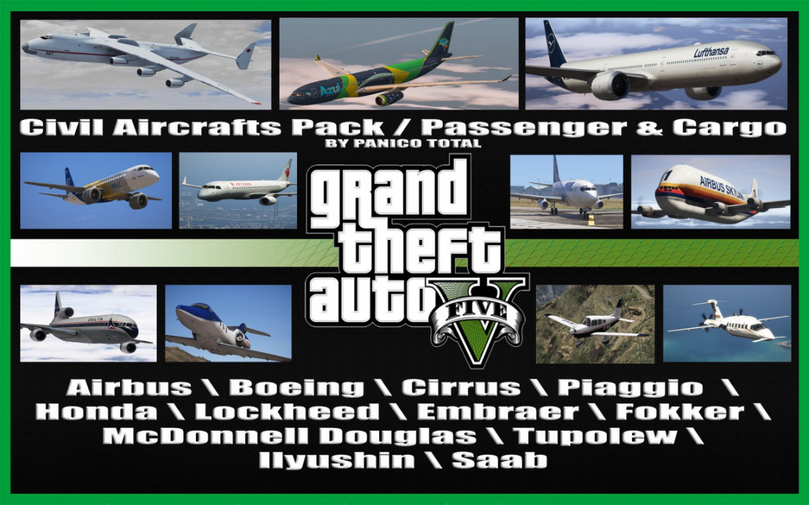 Civil Aircrafts Pack / Passenger & Cargo