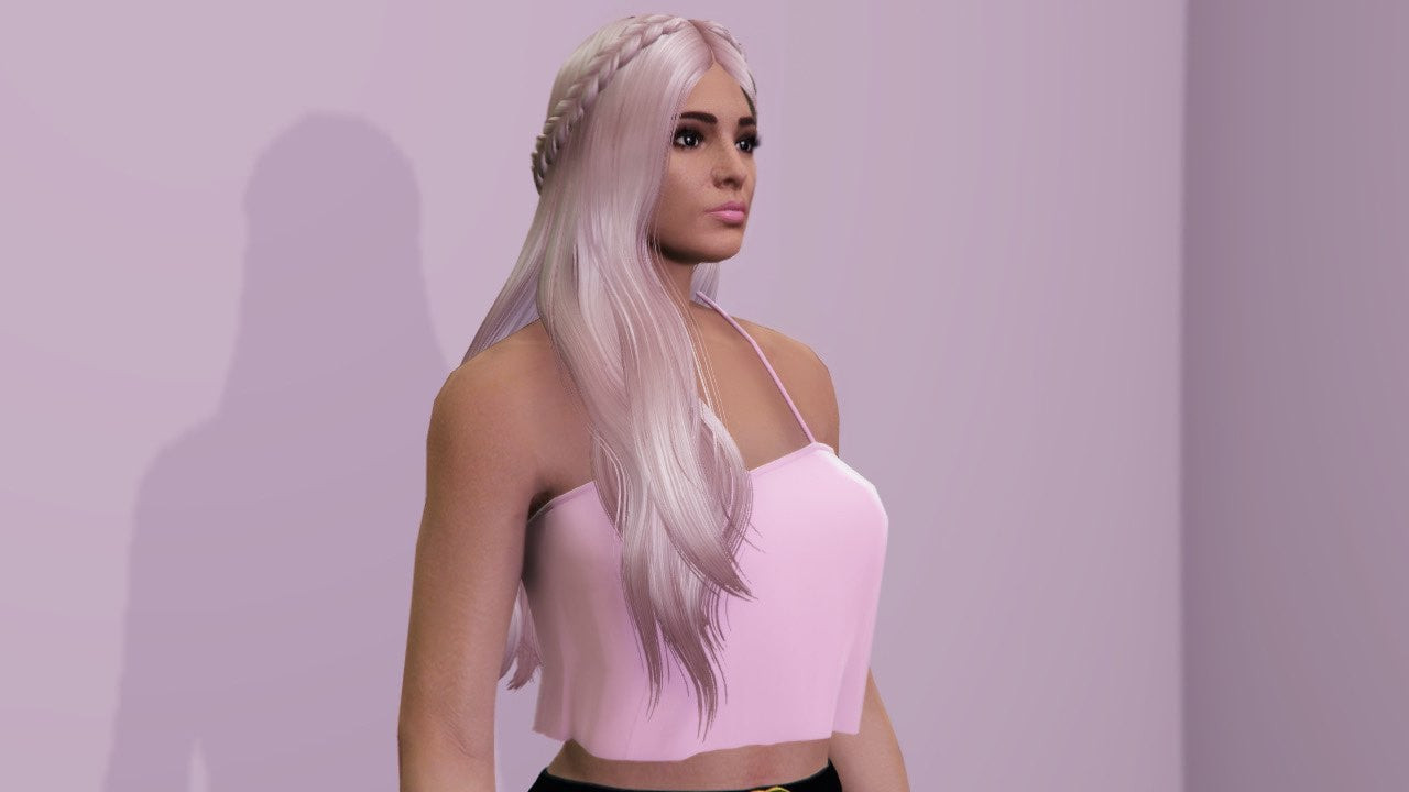 Braid with long hairstyle for MP Female