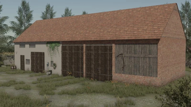 Barn Cow Shed In The Post German Style