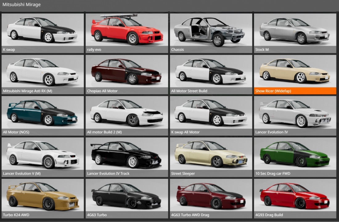 Mitsubishi Mirage (EVO) V2 by OrlandoEdits