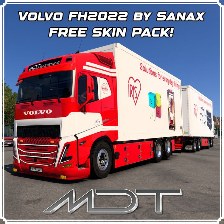 VOLVO FH2022 by SANAX Verhaar skin pack