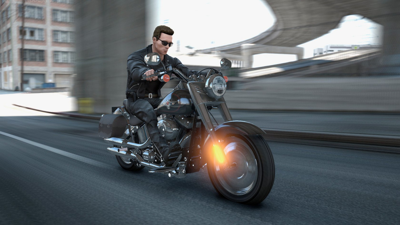 Harley Davidson Fat boy Terminator 2