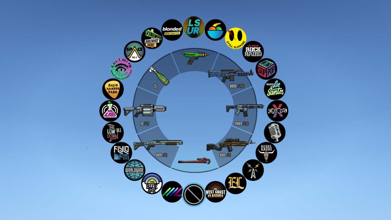 NEW Colorful HUD (Weapons, Radio & Map Blips)