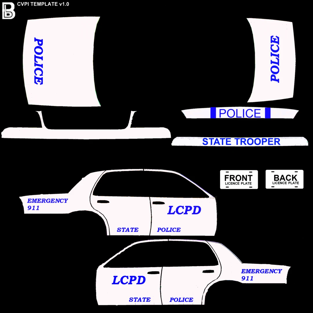 LCPD CVPI Police Texture v 1 - GTA 4