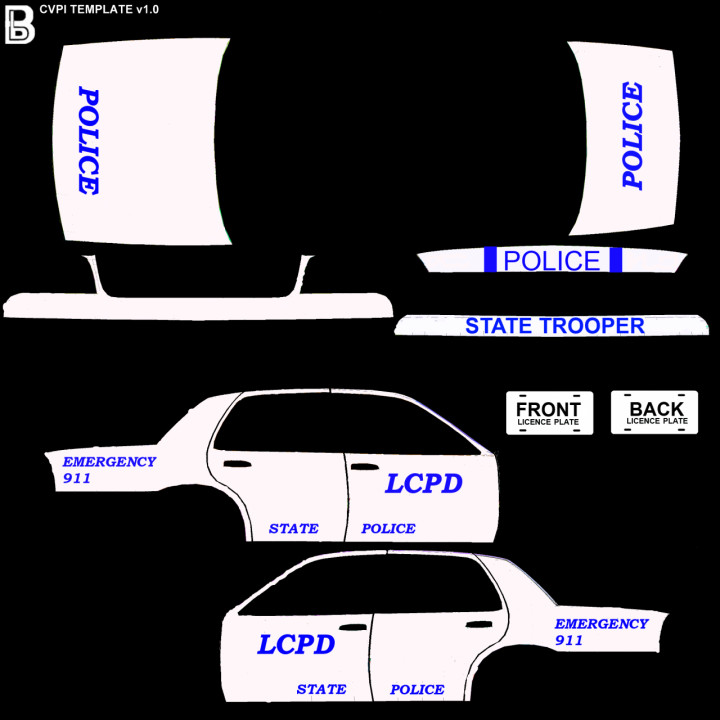 LCPD CVPI Police Texture