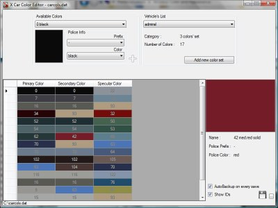 X Car Color Editor