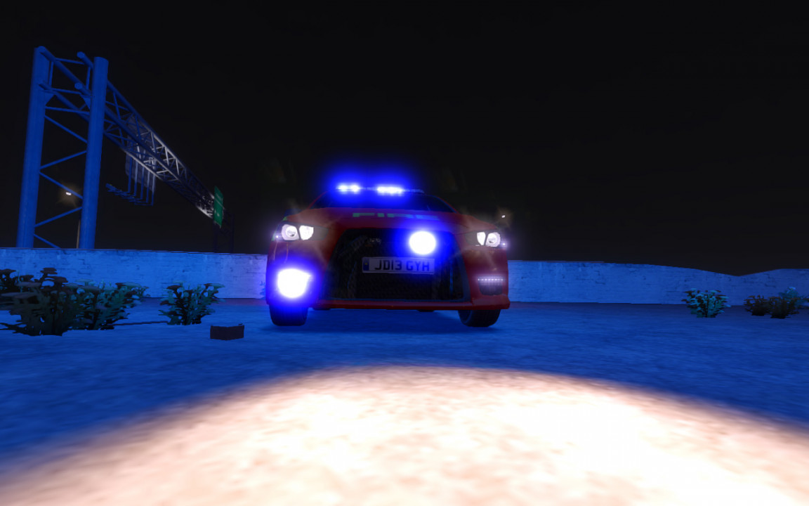 Fire Mitsubishi Evo X