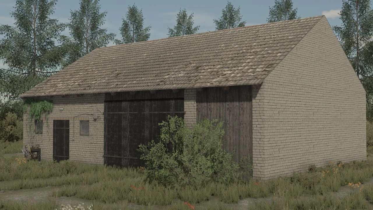 A small barn and cowshed