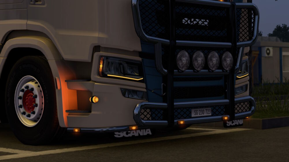Orange DRL for Scania R/S 2016