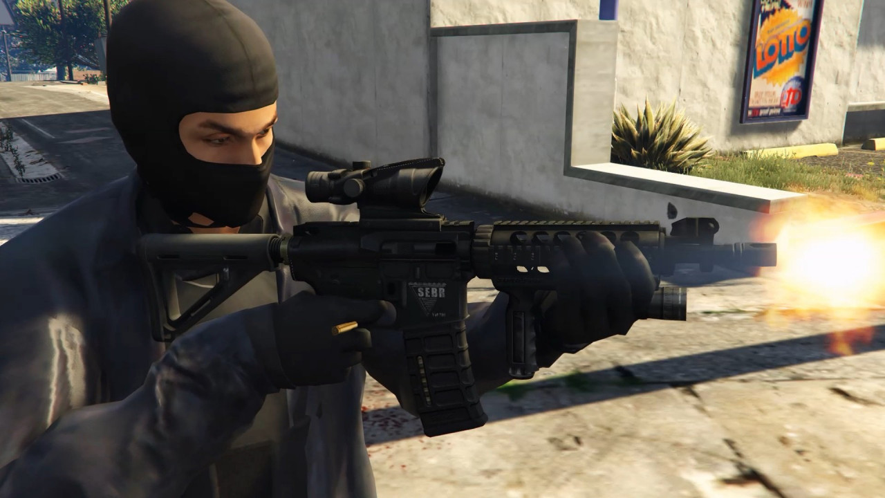 Tactical M4A1 CQB (Animated)