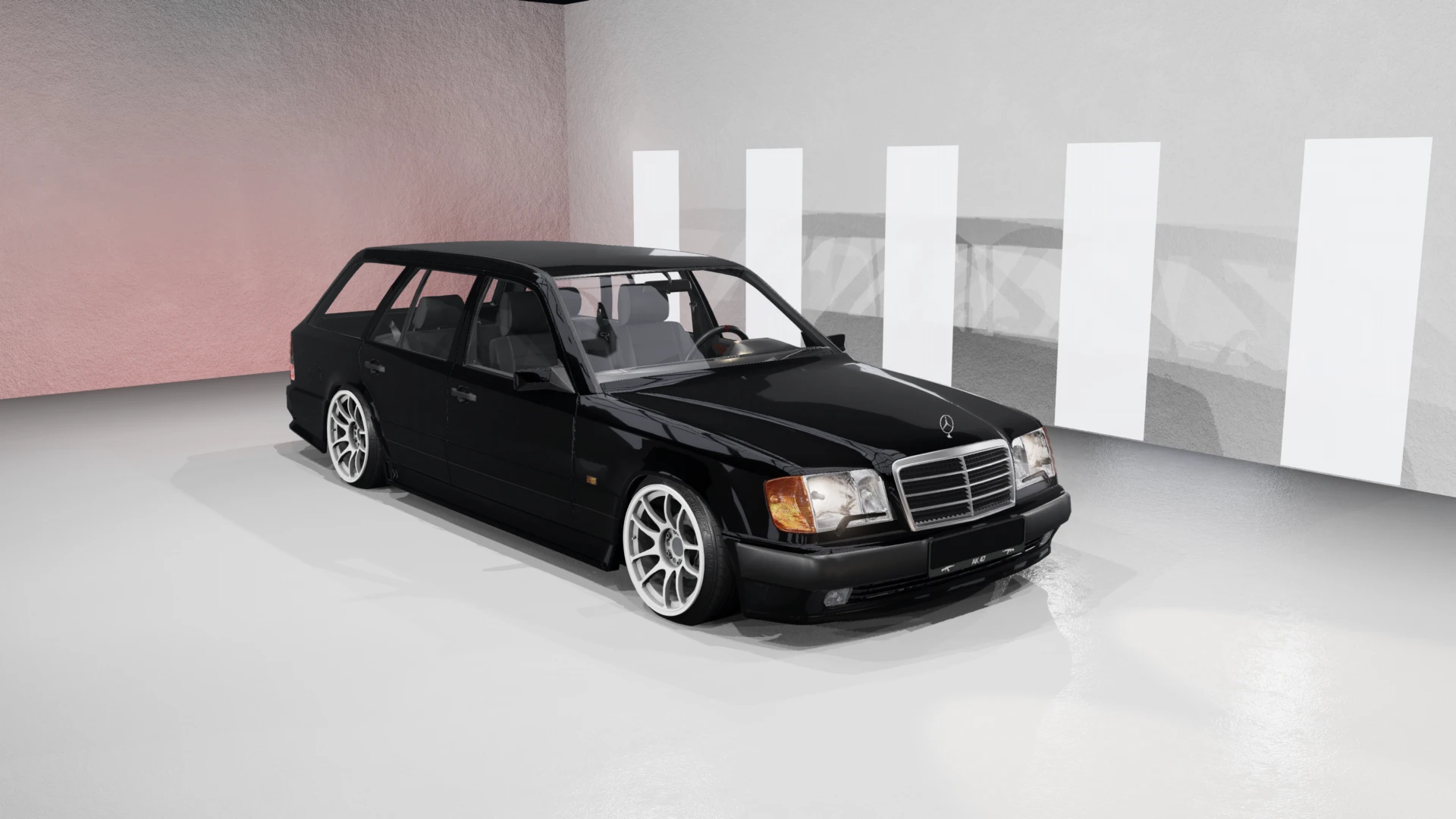 Lengenfelder Heavy-Duty Rubber Floor Mats For Mercedes-Benz W124 / S124 E-Class – 7.0 Kg, Anthracite