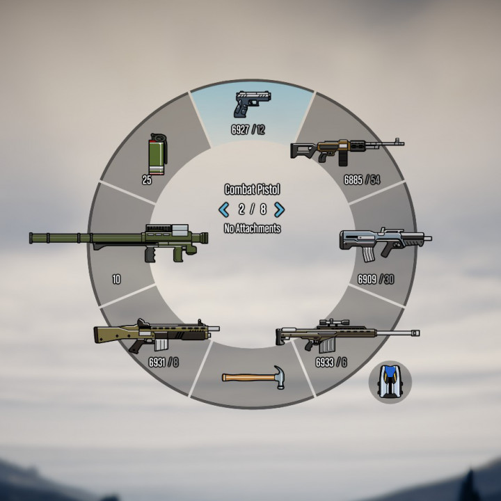 Colored Weapon Icons
