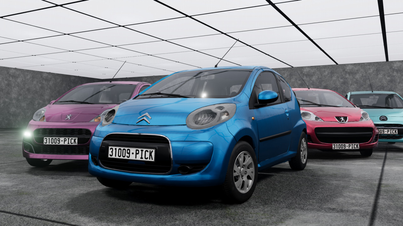 2009-2014 Citroen C1/Peugeot 107 Pack BeamNG Mod