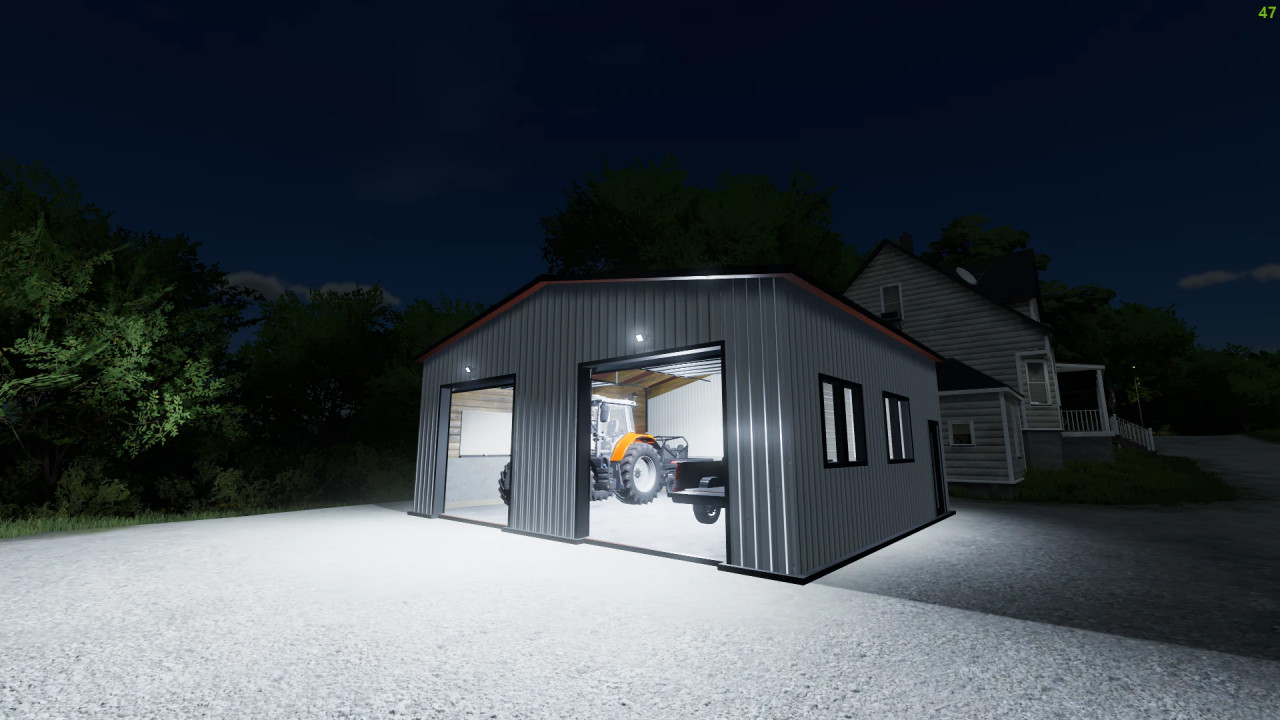 Modern Two Car Garage