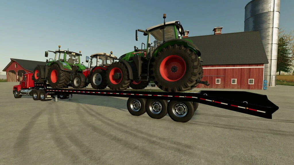 53' Dropdeck Trailer Autoload Bales