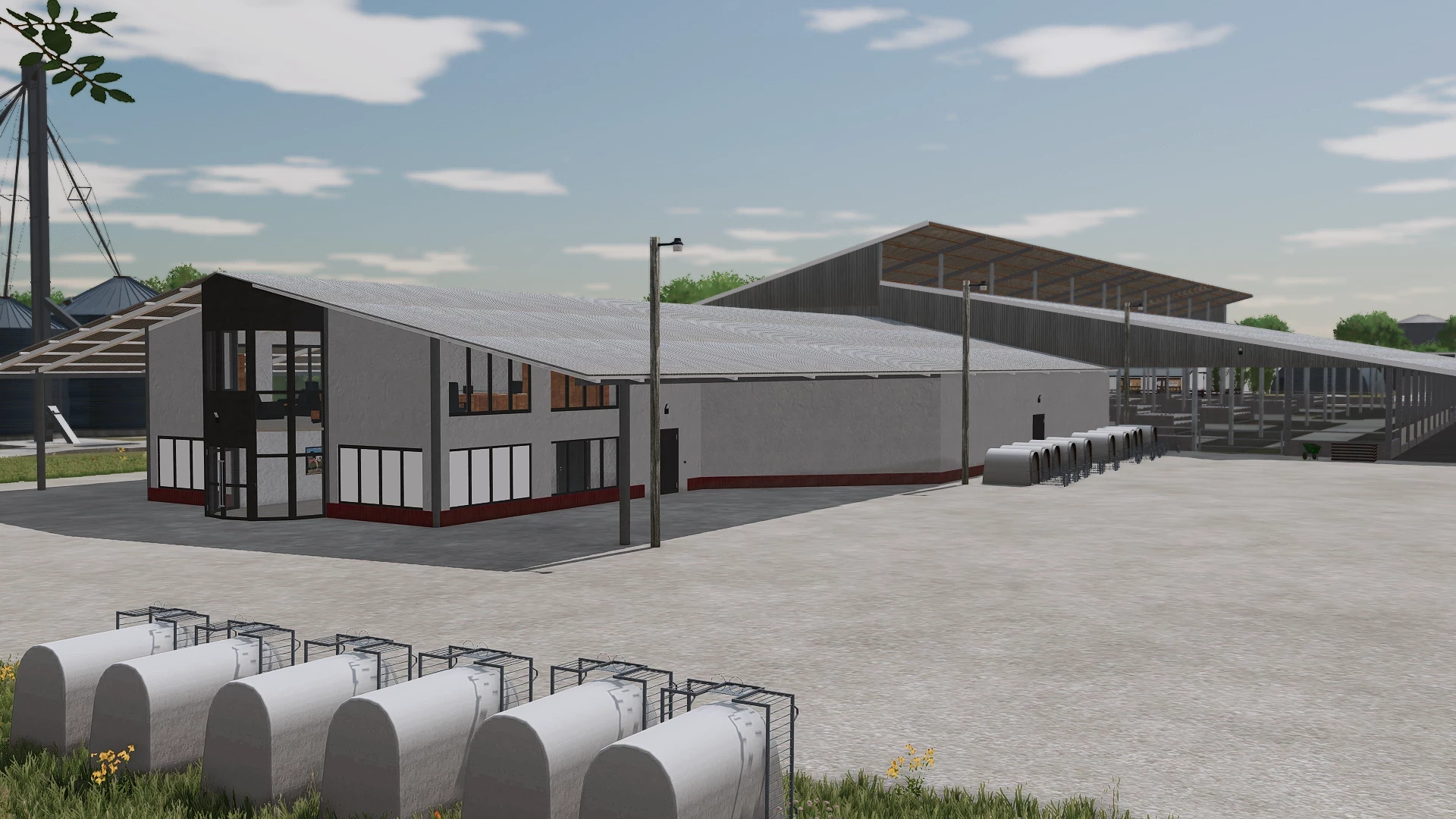 Large scale Dairy barn with rotary parlor v 1.0