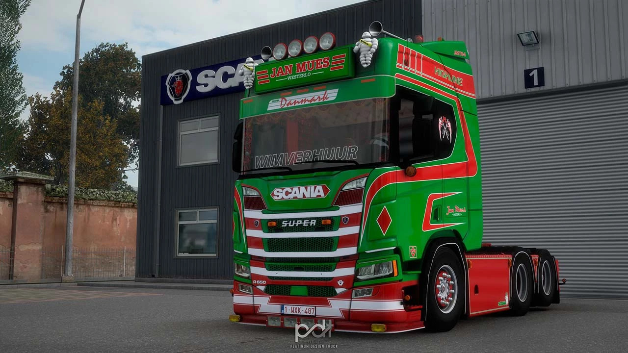 Scania R650 + Trailer Jan Mues