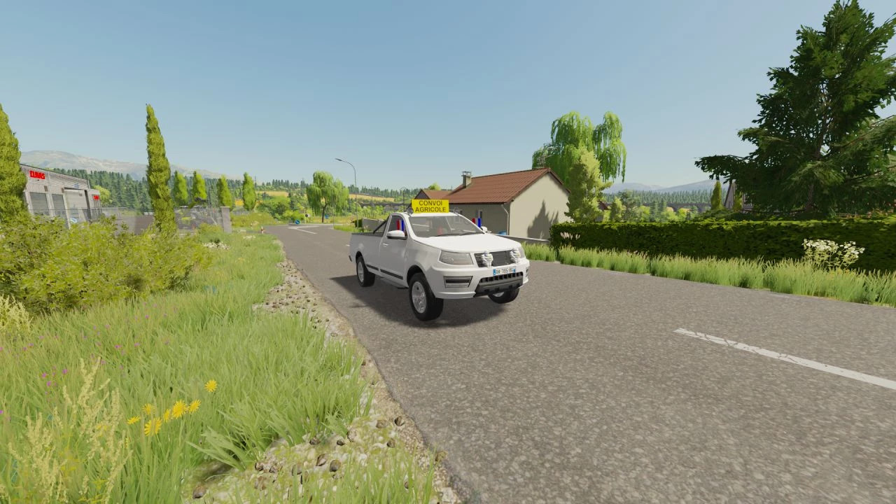Pick-up agricultural convoy