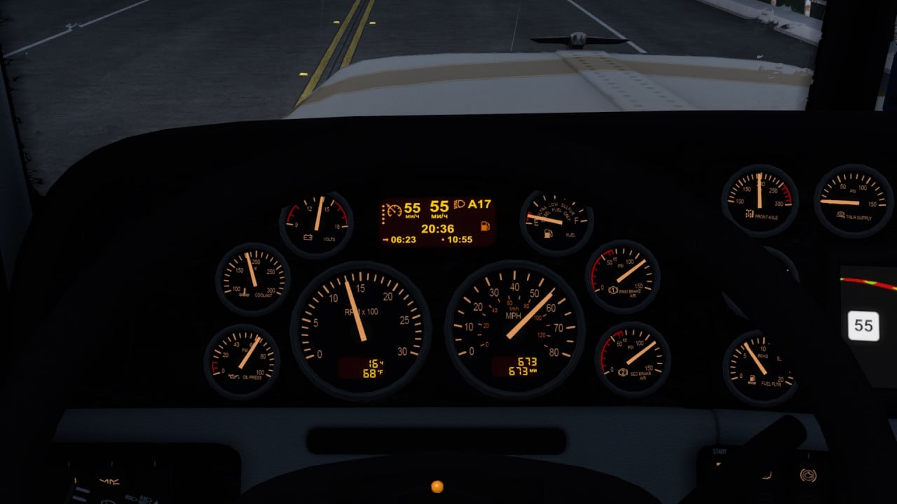 Peterbilt 389 Improved Dashboard